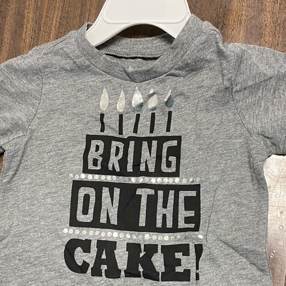 3/$25 First Impressions Bring On The Cake Cotton t-shirt - Picture 2 of 7